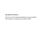 Delta Trinsic 559LF-CZMPU Installation Manual
