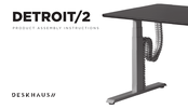 DESKHAUS DETROIT/2 Product Assembly Instructions