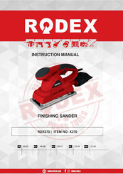 RODEX RDX370 Instruction Manual