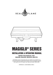 Real Flame MAGIGLO MAG540 Installation & Operating Manual