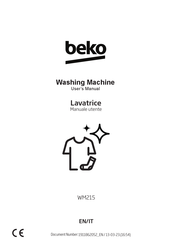 Beko WM215 User Manual