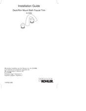 Kohler Provence K-T15804-1-CP Installation Manual