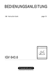 Kuppersbusch IGV 643.6 Instruction Book