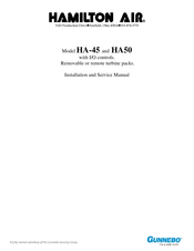 Gunnebo Hamilton Air HA-45 Installation And Service Manual