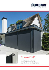 Renson Fixscreen 100 Installation Instructions Manual