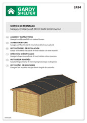 GARDY SHELTER 2454 Assembly Instructions Manual