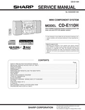 Sharp CP-E110H Service Manual