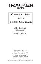 Tracker Safe WS Series Owner's Use And Care Manual