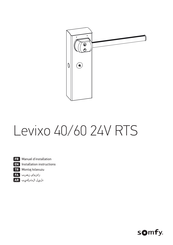 SOMFY Levixo 60 24V RTS Installation Instructions Manual