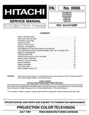 Hitachi 60SBX72B Service Manual