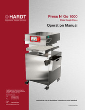 Hardt Press N' Go 1000 Operation Manual