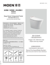 Moen FASCINATION SW1092C/D Installation Instructions Manual
