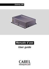 Carel Gateway 999 User Manual