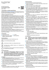Sygonix 2999019 Operating Instructions Manual