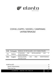 Elanto LNTK827BNAGB2 Installation, Use And Maintenance Instruction