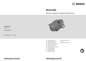 Bosch Performance Line SX BDU3144 Operating Instructions Manual