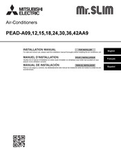 Mitsubishi Electric Mr.SLIM PEAD-15AA9 Installation Manual