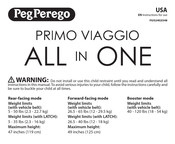 Peg-Perego PRIMO VIAGGIO ALL IN ONE Instructions For Use Manual