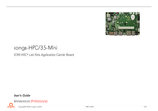 Congatec conga-HPC/3.5-Mini User Manual