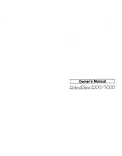 Roland Piano 3000 Owner's Manual