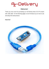 AZ-Delivery Nano V3.0 Pro Manual