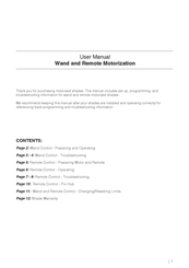 MOOD Bespoke Bamboo Shades User Manual