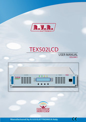 R.v.r. Elettronica TEX502LCD User Manual