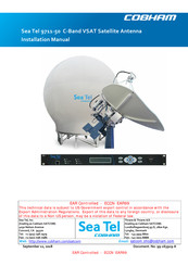 COBHAM Sea Tel 9711-50 Installation Manual