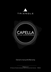 TriangleTube Capella Series Owner's Manual & Warranty