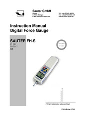 sauter FH-S Instruction Manual