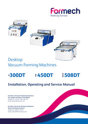 Formech 450DT Installation, Operating And Service Manual