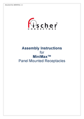 Fischer Connectors MiniMax MR11WL Assembly Instructions Manual