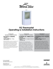 Emerson EASYHEAT Warm Tiles FGS Operating & Installation Instructions Manual
