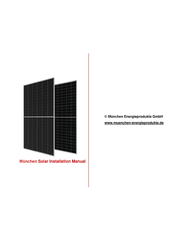 Munchen Solar MSMD M6-72 Series Installation Manual