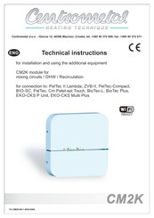 Centrometal CM2K Technical Instructions