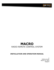 KAR-TECH MACRO Installation And Operation Manual