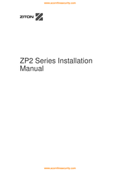 Ziton ZP2-F1-S-99 Installation Manual