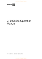 Ziton ZP2-F1-99 Operation Manual