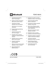 EINHELL TC-VC 1930 A Original Operating Instructions
