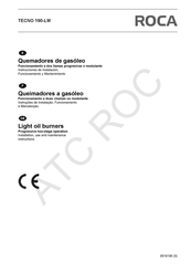 Roca TECNO 190-LM Installation, Use And Maintenance Instructions