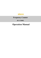 SISCO HC-F1000L Operation Manual