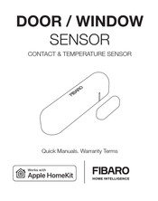 FIBARO Door / Window Sensor Quick Manuals. Warranty Terms