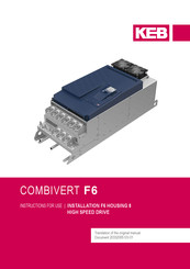 Keb COMBIVERT F6 Instructions For Use Manual