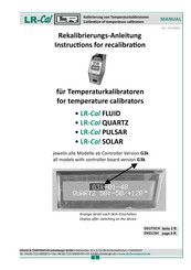 DRUCK & TEMPERATUR Leitenberger LR- Cal QUARTZ Calibration Manual