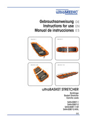 ultraMEDIC ultraBASKET STRETCHER SAN-0087-2 Instructions For Use Manual