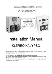 Klereo KALYPSO Installation Manual