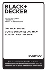 Black & Decker BCED400C1 Instruction Manual