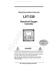 Teledyne Analytical Instruments LXT-220 Operating Instructions Manual