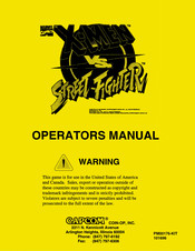 Capcom XVS1000E Operator's Manual