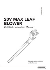 VonHaus 2515068 Instruction Manual